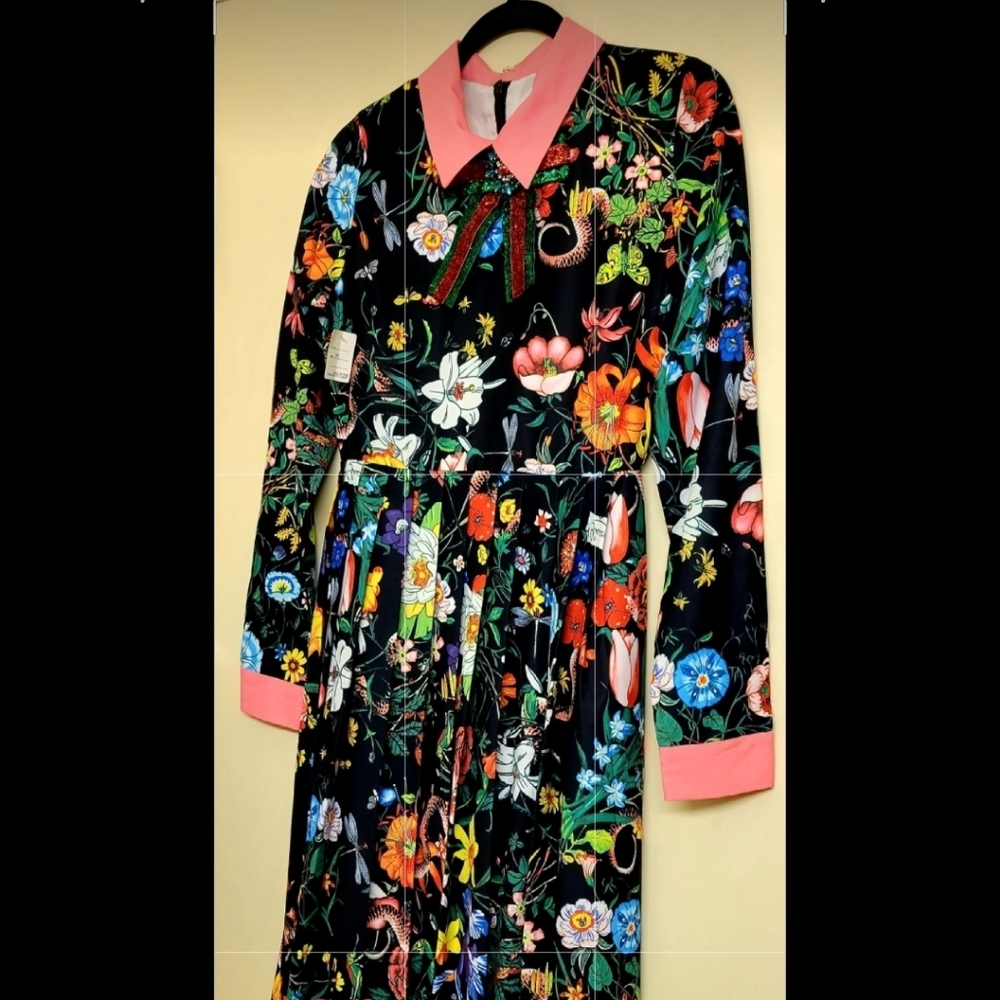 Floral Motif Dress Beautiful Colors